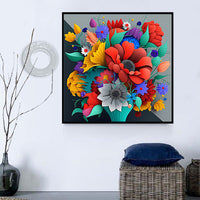 Fleur Diy Kits Peintures Par Numéros MJ2463