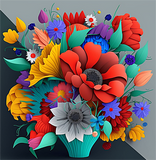 Fleur Diy Kits Peintures Par Numéros MJ2463