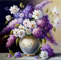 Fleur Diy Kits Peintures Par Numéros MJ2465