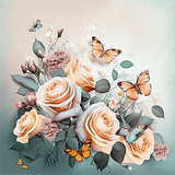 Fleur Diy Kits Peintures Par Numéros MJ2469