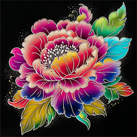 Fleur Diy Kits Peintures Par Numéros MJ2472