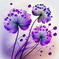 Fleur Diy Kits Peintures Par Numéros MJ2483