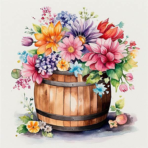 Fleur Diy Kits Peintures Par Numéros MJ2487