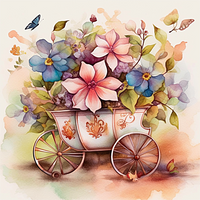 Fleur Diy Kits Peintures Par Numéros MJ2491
