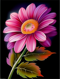Fleur Diy Kits Acrylique Peintures Par Numéros Pour Adulte Enfant MJ2518