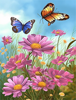 Fleur Diy Kits Acrylique Peintures Par Numéros Pour Adulte Enfant MJ2535