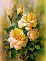 Fleur Diy Kits Acrylique Peintures Par Numéros Pour Adulte Enfant MJ2546