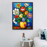 Fleur Diy Kits Acrylique Peintures Par Numéros Pour Adulte Enfant MJ2547