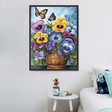 Fleur Diy Kits Acrylique Peintures Par Numéros Pour Adulte Enfant MJ2551