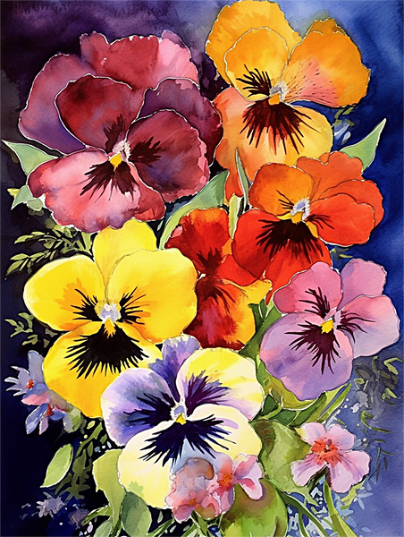 Fleur Diy Kits Acrylique Peintures Par Numéros Pour Adulte Enfant MJ2577