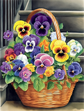 Fleur Diy Kits Acrylique Peintures Par Numéros Pour Adulte Enfant MJ2607