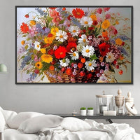 Fleur Diy Kits Acrylique Peintures Par Numéros Pour Adulte Enfant MJ2611