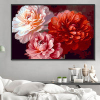 Fleur Diy Kits Acrylique Peintures Par Numéros Pour Adulte Enfant MJ2623