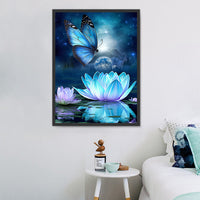 Lotus Diy Kits Acrylique Peintures Par Numéros Pour Adulte Enfant MJ2639