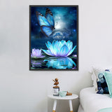 Lotus Diy Kits Acrylique Peintures Par Numéros Pour Adulte Enfant MJ2639