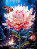 Lotus Diy Kits Acrylique Peintures Par Numéros Pour Adulte Enfant MJ2642