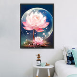 Lotus Diy Kits Acrylique Peintures Par Numéros Pour Adulte Enfant MJ2643