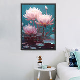 Lotus Diy Kits Acrylique Peintures Par Numéros Pour Adulte Enfant MJ2644