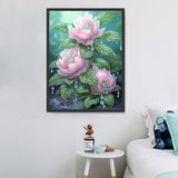 Lotus Diy Kits Acrylique Peintures Par Numéros Pour Adulte Enfant MJ2646