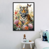 Tigre Diy Kits Acrylique Peintures Par Numéros Pour Adulte Enfant MJ2796