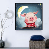 Cochon Diy Kits Acrylique Peintures Par Numéros Pour Adulte Enfant MJ2909