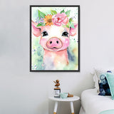 Cochon Diy Kits Acrylique Peintures Par Numéros Pour Adulte Enfant MJ2926