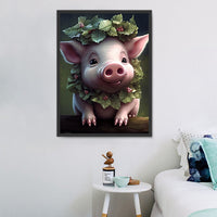 Cochon Diy Kits Acrylique Peintures Par Numéros Pour Adulte Enfant MJ2927