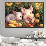 Cochon Diy Kits Acrylique Peintures Par Numéros Pour Adulte Enfant MJ2931