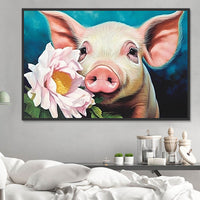 Cochon Diy Kits Acrylique Peintures Par Numéros Pour Adulte Enfant MJ2932