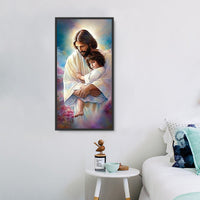 Christianisme Diy Kits Acrylique Peintures Par Numéros Pour Adulte Enfant MJ3000