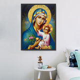 Christianisme Diy Kits Acrylique Peintures Par Numéros Pour Adulte Enfant MJ3016