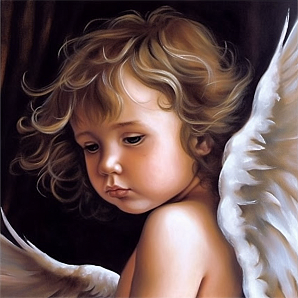 Ange Diy Kits Acrylique Peinture Par Numéro Pour Adulte Enfant MJ3236