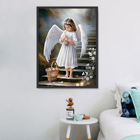 Ange Diy Kits Acrylique Peinture Par Numéro Pour Adulte Enfant MJ3246