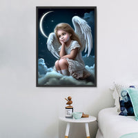 Ange Diy Kits Acrylique Peinture Par Numéro Pour Adulte Enfant MJ3249