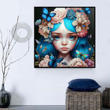 Petite fille Diy Kits Acrylique Peinture Par Numéro Pour Adulte Enfant MJ3317