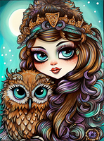 Dessin Animé Diy Kits Acrylique Peintures Par Numéros Pour Adulte Enfant MJ7050