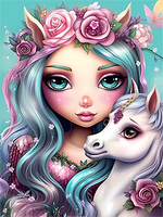 Dessin Animé Diy Kits Acrylique Peintures Par Numéros Pour Adulte Enfant MJ7073