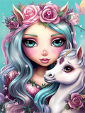 Dessin Animé Diy Kits Acrylique Peintures Par Numéros Pour Adulte Enfant MJ7073