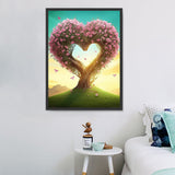 En forme de coeur Diy Kits Acrylique Peintures Par Numéros Pour Adulte Enfant MJ8028