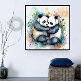 Panda Diy Kits Acrylique Peintures Par Numéros Pour Adulte Enfant MJ8059