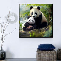 Panda Diy Kits Acrylique Peintures Par Numéros Pour Adulte Enfant MJ8061