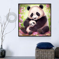 Panda Diy Kits Acrylique Peintures Par Numéros Pour Adulte Enfant MJ8063
