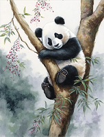 Panda Diy Kits Acrylique Peintures Par Numéros Pour Adulte Enfant MJ8081