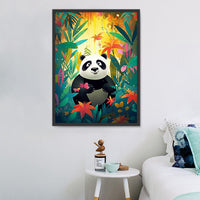 Panda Diy Kits Acrylique Peintures Par Numéros Pour Adulte Enfant MJ8083