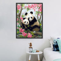 Panda Diy Kits Acrylique Peintures Par Numéros Pour Adulte Enfant MJ8087
