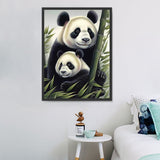 Panda Diy Kits Acrylique Peintures Par Numéros Pour Adulte Enfant MJ8088