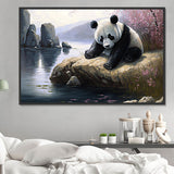 Panda Diy Kits Acrylique Peintures Par Numéros Pour Adulte Enfant MJ8099