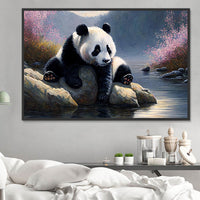 Panda Diy Kits Acrylique Peintures Par Numéros Pour Adulte Enfant MJ8100