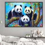 Panda Diy Kits Acrylique Peintures Par Numéros Pour Adulte Enfant MJ8101