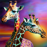 Girafe Diy Kits Peintures Par Numéros MJ8129